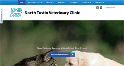 Desktop Screenshot of northtustinveterinaryclinic.com